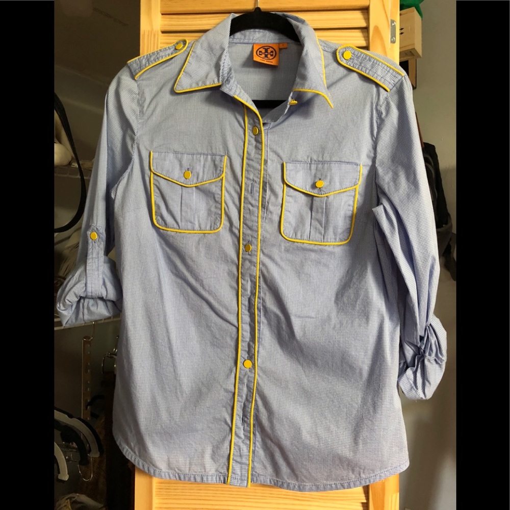 Tory Burch gingham button down